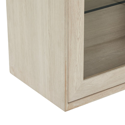 Porto Wandschrank mit LED-Beleuchtung - 212 cm breit - Eiche Weiß geöltes